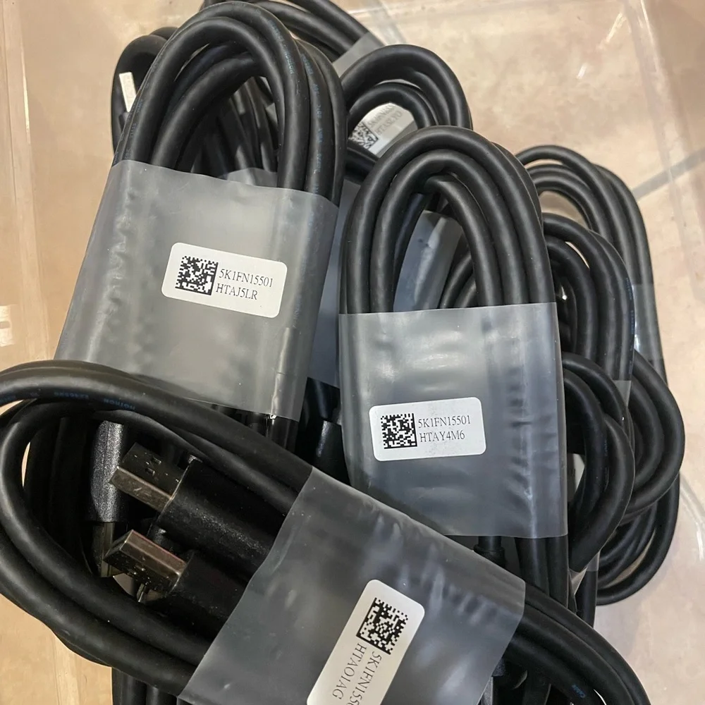 Dell Display Port Male to Male Cable 5K1FN15501 6 ft Brand New 16pcs